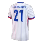 L.HERNANDEZ #21 France Away Jersey 2024 - minejerseys