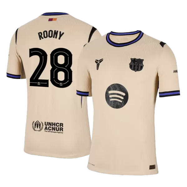 ROONY #28 Barcelona Away Match Jersey Player Version 2025/26 - minejerseys