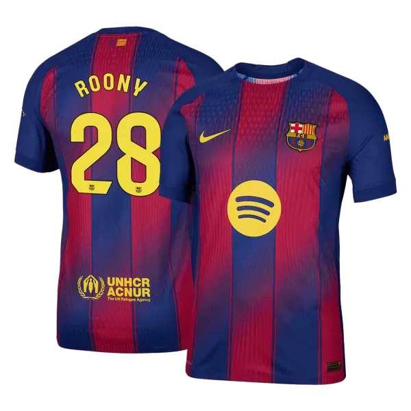 ROONY #28 Barcelona Home Match Jersey Player Version 2025/26 - minejerseys