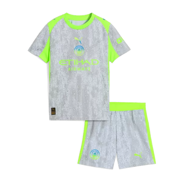 Kids Manchester City Third Away Jersey Kit 2025/26 - minejerseys