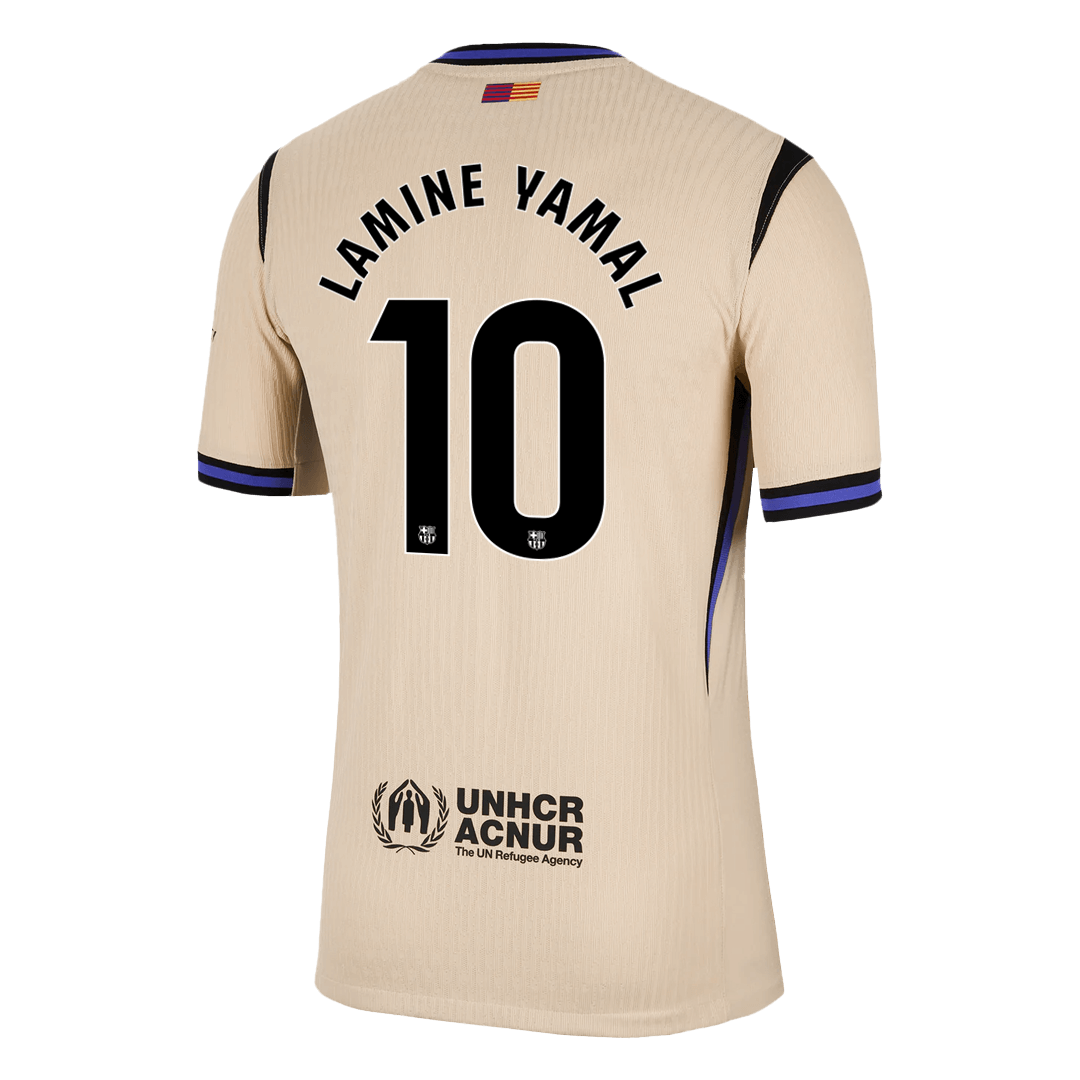LAMINE YAMAL #10 Barcelona Away Match Jersey Player Version 2025/26