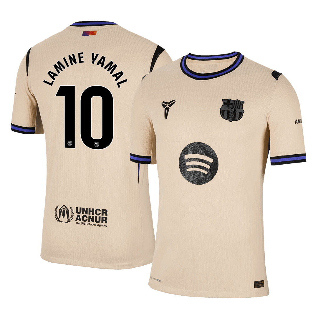 LAMINE YAMAL #10 Barcelona Away Match Jersey Player Version 2025/26