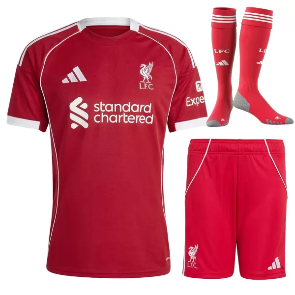 Liverpool Home Jersey Full Kit 2025/26 - minejerseys