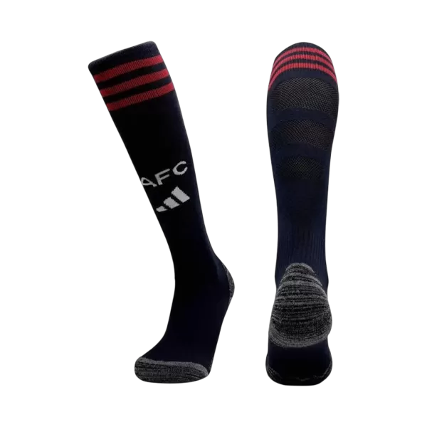Kids Arsenal Away Soccer Socks - Black 2025/26 - minejerseys