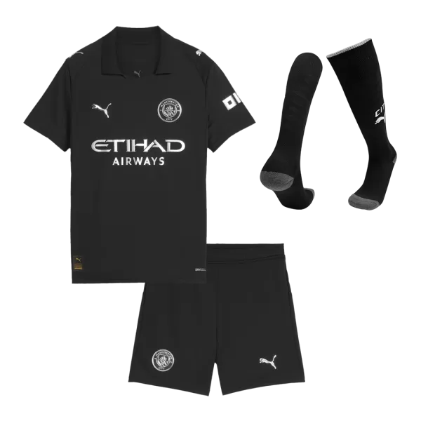 Kids Manchester City Away Jersey Full Kit 2025/26 - minejerseys