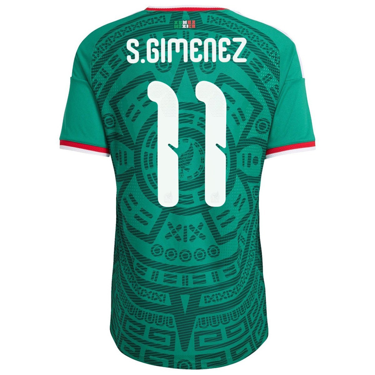 S.Giménez #11 Mexico Home Match Jersey Player Version World Cup 2026