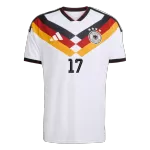 WIRTZ #17 Germany Home Match Jersey Player Version 2025/26 - minejerseys