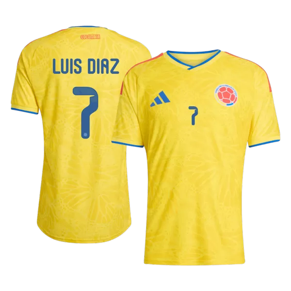 LUIS DíAZ #7 Colombia Home Match Jersey Player Version 2025/26 - minejerseys