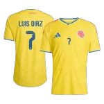 LUIS DíAZ #7 Colombia Home Match Jersey Player Version 2025/26 - minejerseys