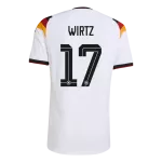 WIRTZ #17 Germany Home Match Jersey Player Version 2025/26 - minejerseys