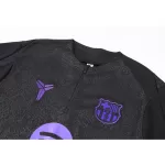 Kids Barcelona x Kobe Bryant 1/4 Zipper Sweat Kit(Top+Pants) Black 2025/26 - minejerseys