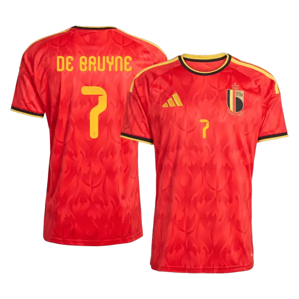 DE BRUYNE #7 Belgium Home Jersey 2025/26 - minejerseys