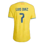 LUIS DíAZ #7 Colombia Home Match Jersey Player Version 2025/26 - minejerseys