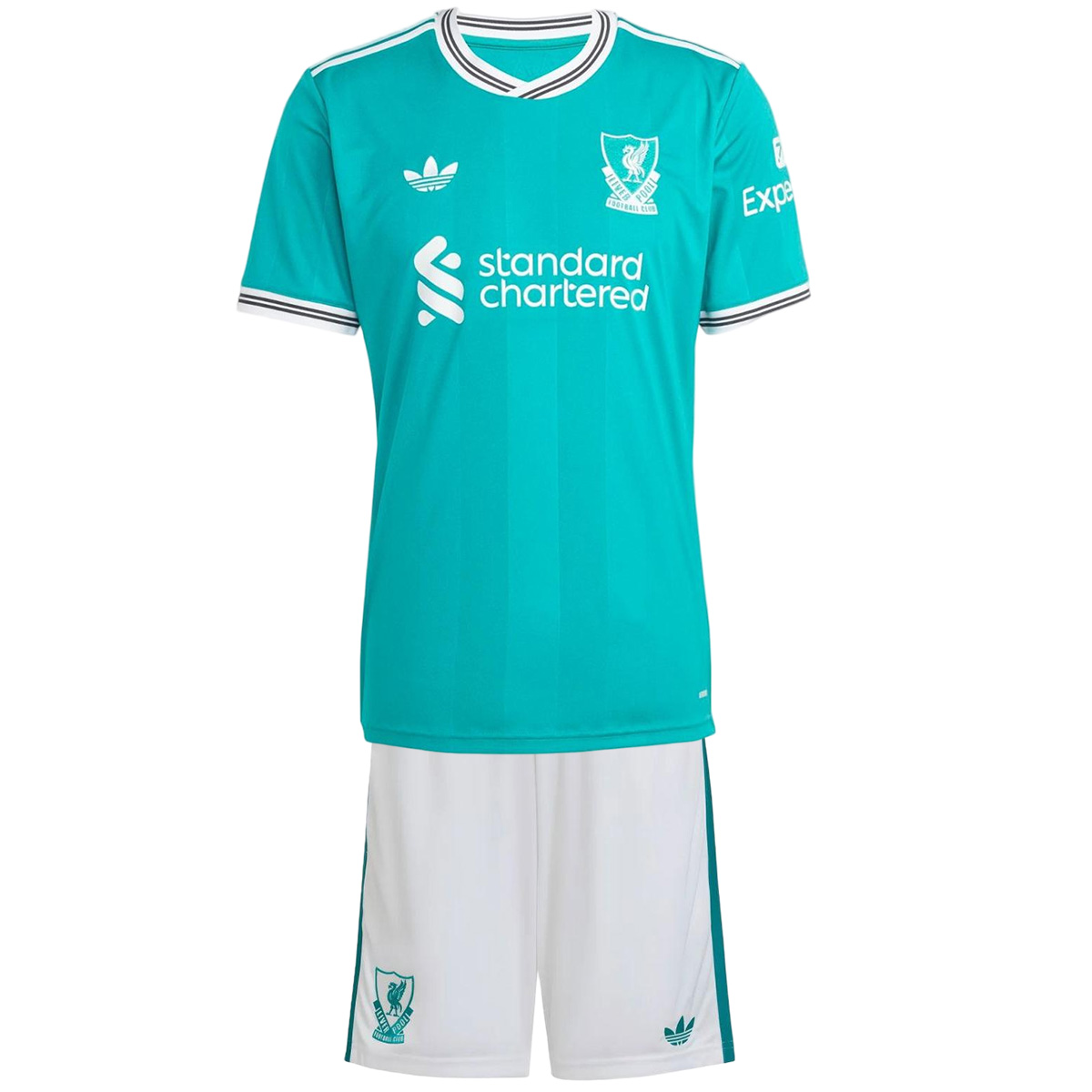 Kids Liverpool Third Jersey Full Kit 2025/26