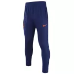 Kids Barcelona 1/4 Zipper Sweat Kit(Top+Pants) Navy&Orange 2025/26 - minejerseys