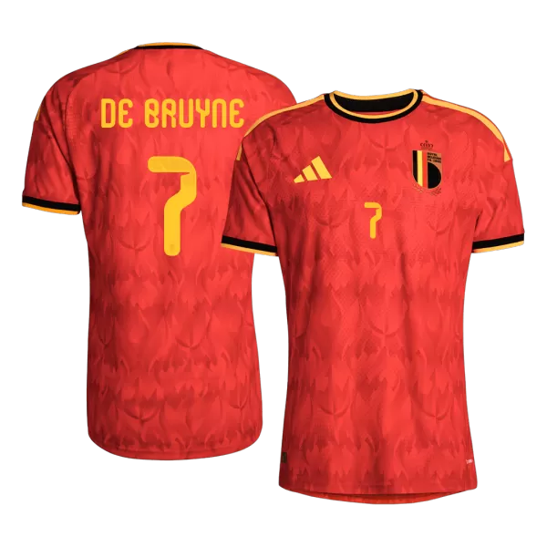 DE BRUYNE #7 Belgium Home Match Jersey Player Version 2025/26 - minejerseys