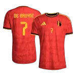 DE BRUYNE #7 Belgium Home Match Jersey Player Version 2025/26 - minejerseys