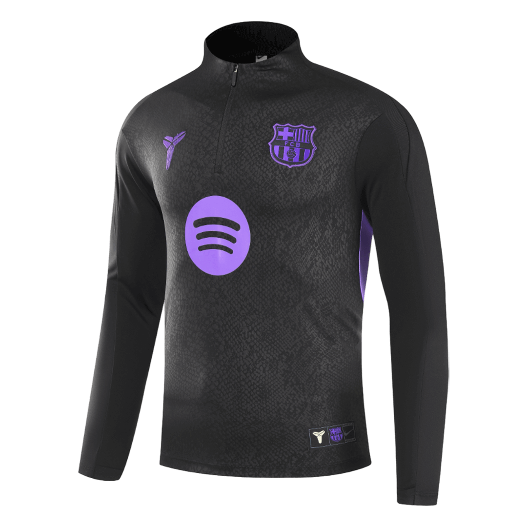 Barcelona Zipper Sweatshirt Kit(Top+Pants) Black 2025/26 Barcelona Zipper Sweatshirt Kit(Top+Pants) Black 2025/26