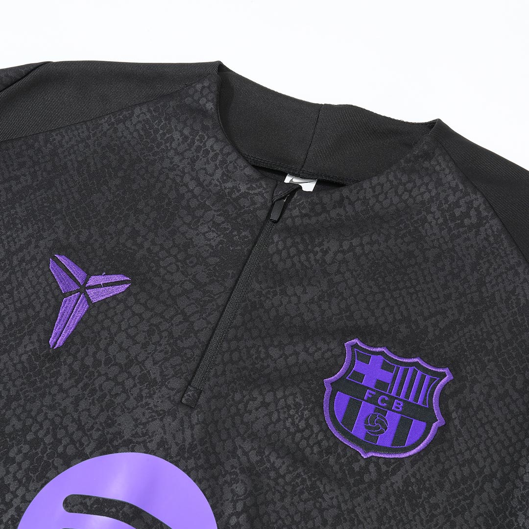 Barcelona Zipper Sweatshirt Kit(Top+Pants) Black 2025/26 Barcelona Zipper Sweatshirt Kit(Top+Pants) Black 2025/26