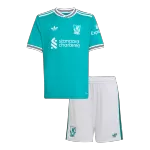 Kids Liverpool Third Away Jersey Kit 2025/26 - minejerseys