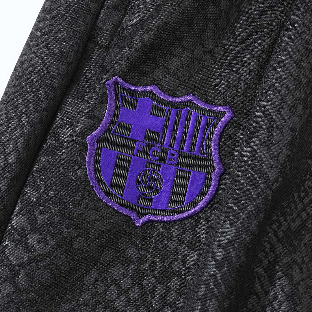 Barcelona Zipper Sweatshirt Kit(Top+Pants) Black 2025/26 Barcelona Zipper Sweatshirt Kit(Top+Pants) Black 2025/26