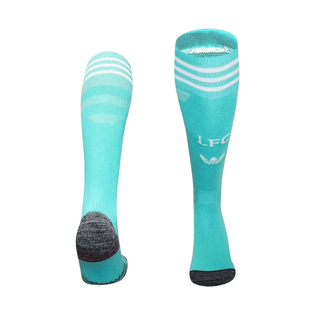 Kids Liverpool Third Soccer Socks - Green 2025/26