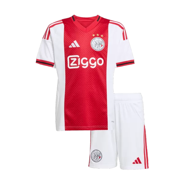 Kids Ajax Home Jersey Kit 2025/26 - minejerseys