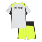 Kids Borussia Dortmund Away Jersey Kit 2025/26 - minejerseys