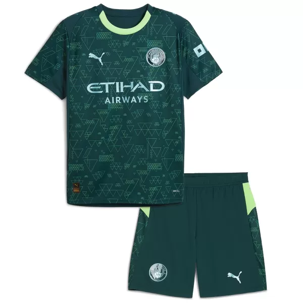 Kids Manchester City Fourth Jersey Kit 2025/26 - minejerseys