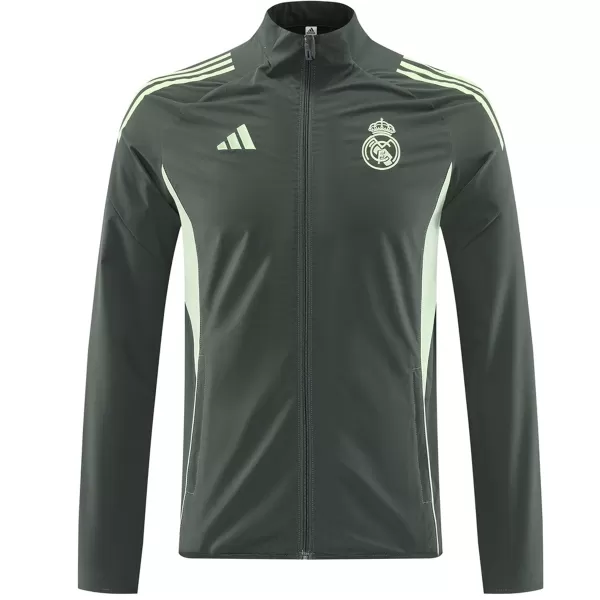 Real Madrid Windbreaker Jacket Green 2025/26 - minejerseys