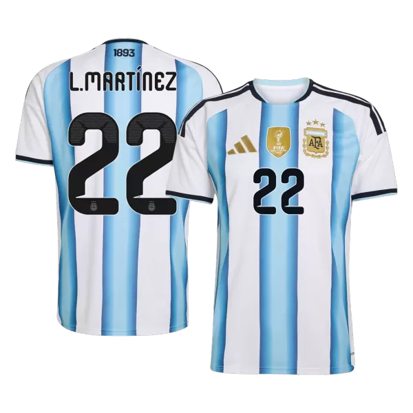 L.MARTÍNEZ #22 Argentina Home Jersey 2025/26 - minejerseys