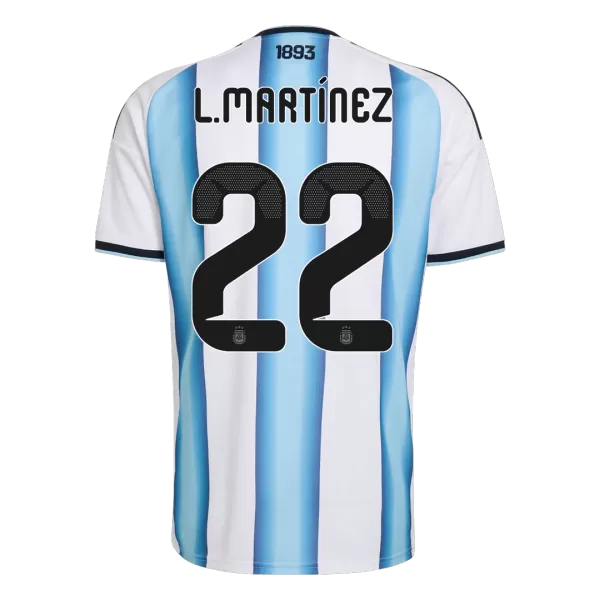 L.MARTÍNEZ #22 Argentina Home Jersey 2025/26 - minejerseys