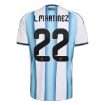 L.MARTÍNEZ #22 Argentina Home Jersey 2025/26 - minejerseys