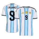 J.ÁLVAREZ #9 Argentina Home Match Jersey Player Version 2025/26 - minejerseys