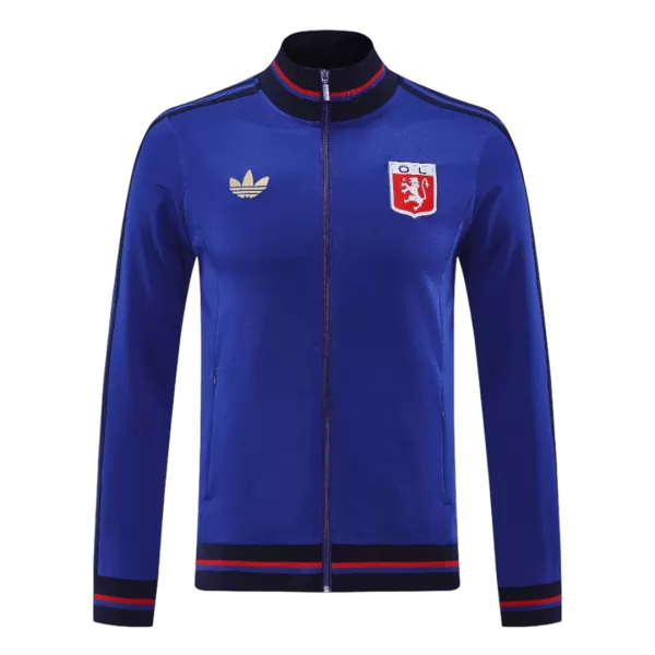 Olympique Lyonnais Anthem Jacket Blue 2025/26 - minejerseys