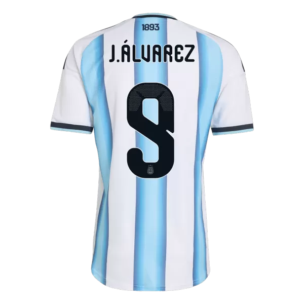 J.ÁLVAREZ #9 Argentina Home Match Jersey Player Version 2025/26 - minejerseys