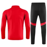 Arsenal 1/4 Zipper Sweat Kit(Top+Pants) Red 2025/26 - minejerseys
