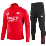 Arsenal 1/4 Zipper Sweat Kit(Top+Pants) Red 2025/26 - minejerseys