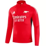 Arsenal 1/4 Zipper Sweat Kit(Top+Pants) Red 2025/26 - minejerseys