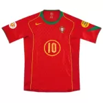 Rui Costa #10 Retro Portugal Home Jersey Euro 2004 - minejerseys