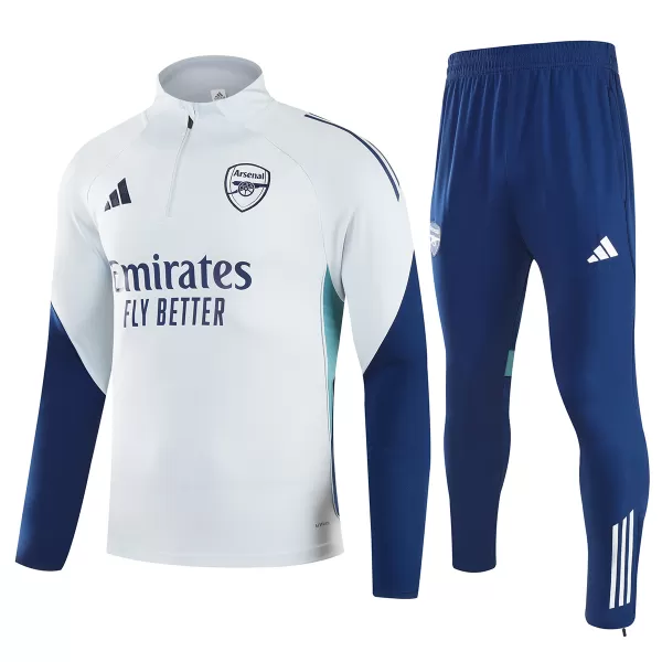 Arsenal 1/4 Zipper Sweat Kit(Top+Pants) Gray 2025/26 - minejerseys