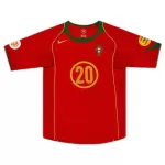 Deco #20 Retro Portugal Home Jersey Euro 2004 - minejerseys