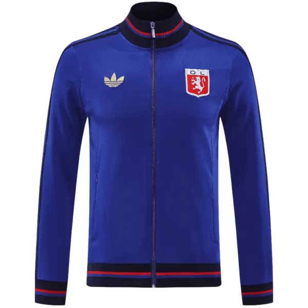 Olympique Lyonnais Anthem Jacket Blue 2025/26 - minejerseys