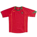 C.Ronaldo #17 Retro Portugal Home Jersey Euro 2004 - minejerseys
