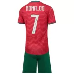 RONALDO #7 Kids Portugal Home Jersey Kit World Cup 2026 - minejerseys