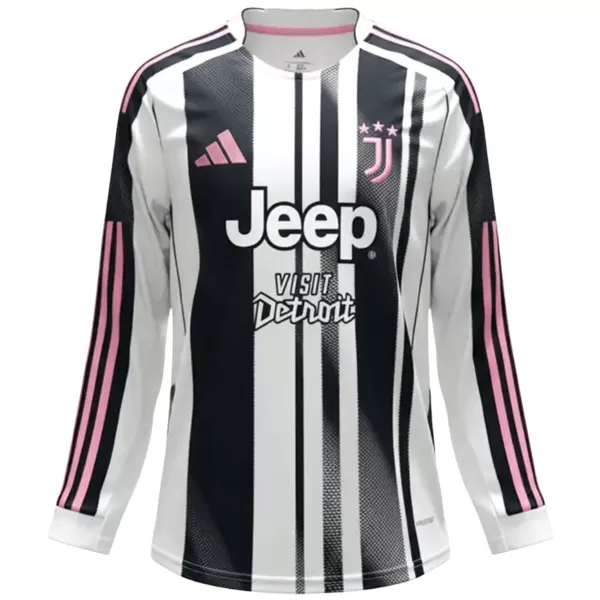 Juventus Home Long Sleeve Jersey 2025/26 - minejerseys