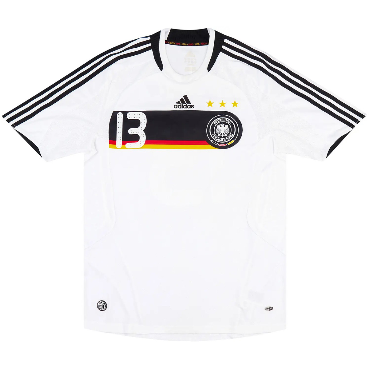 Ballack #13 Retro Germany Home Jersey Euro Cup 2008 Ballack #13 Retro Germany Home Jersey Euro Cup 2008