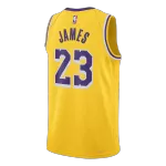 Men's Los Angeles Lakers James Gold Swingman Jersey - Icon Edition - minejerseys