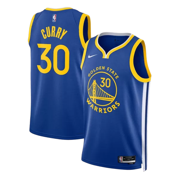 Men's Golden State Warriors Curry Blue Swingman Jersey - Icon Edition - minejerseys