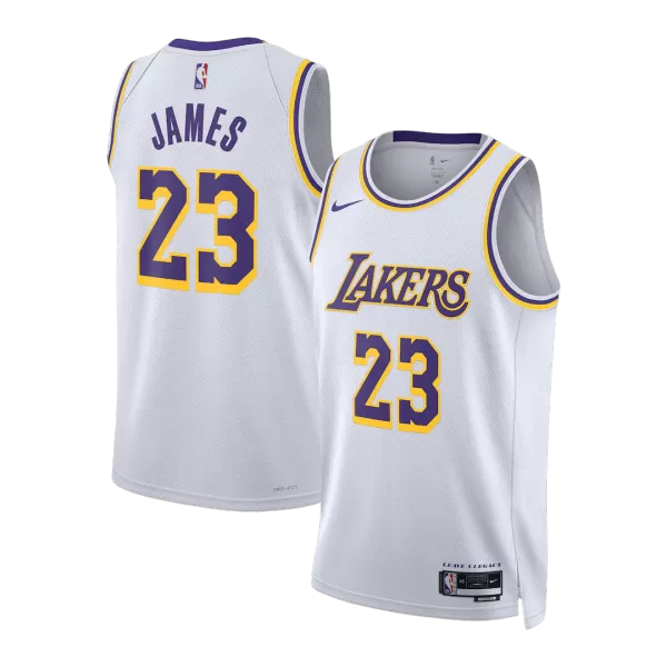 Men's Los Angeles Lakers James White Swingman Jersey - Association Edition - minejerseys